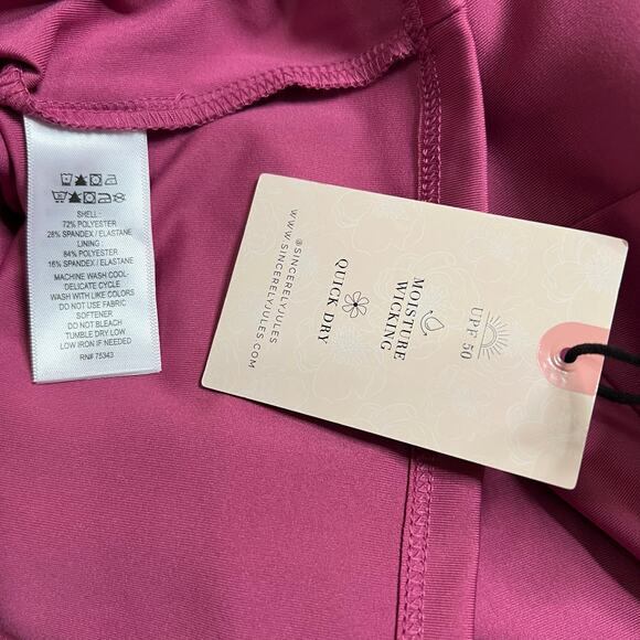 Sincerely Jules Tennis Dress SMALL Golf Mauve Athletic Lined Sports UPF 50 Sport - Picture 9 of 9